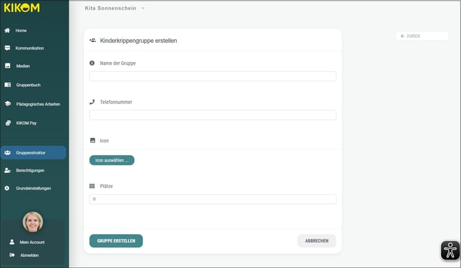 1 Hauptgruppen erstellen