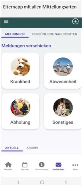 1 Mitteilungen alle 