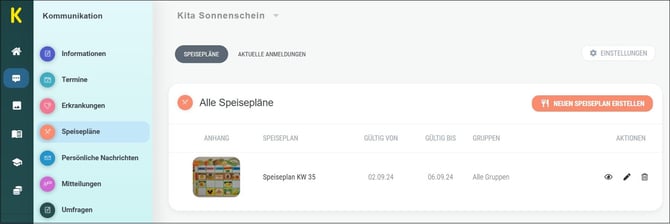 1 Speiseplan