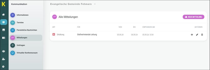 2 Mitteilungen