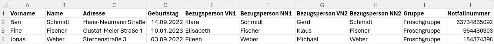 2 mit Kopfzeile