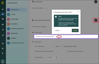 3 Infobox mit Text
