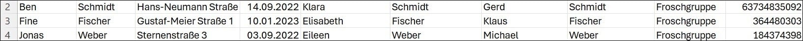 3 ohne Kopfzeile